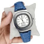 p denim watch matte white