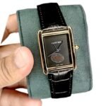 Cartier Tank Style Watch plain black - Image 2