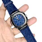 Patek Philippe Denim Chronograph Watch – Moon Phase & Multi-Function Dial - Image 3