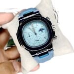 Denim Chronograph Watch - tiffeny - Image 5
