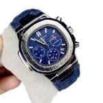 Denim Chronograph Watch - navi blue - Image 4