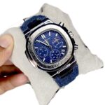 Denim Chronograph moon phase Watch Patek Philippe - Image 3