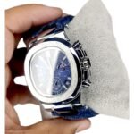 Denim Chronograph Watch - navi blue - Image 3