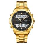 SKMEI 2049 Watch – Original Digital Stainless Steel Sports Watch for Men golden